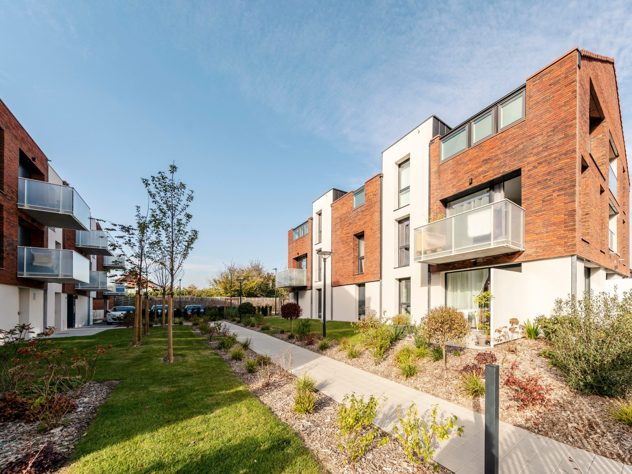 Logements colletifs sur 2 ou 3 niveaux. 2 avenue delattre de tassignies 59350 ST ANDRE LEZ LILLE. Porotherm CITIbric, Koramic datura rouge, Terca Pagus brun rouge illuzo.