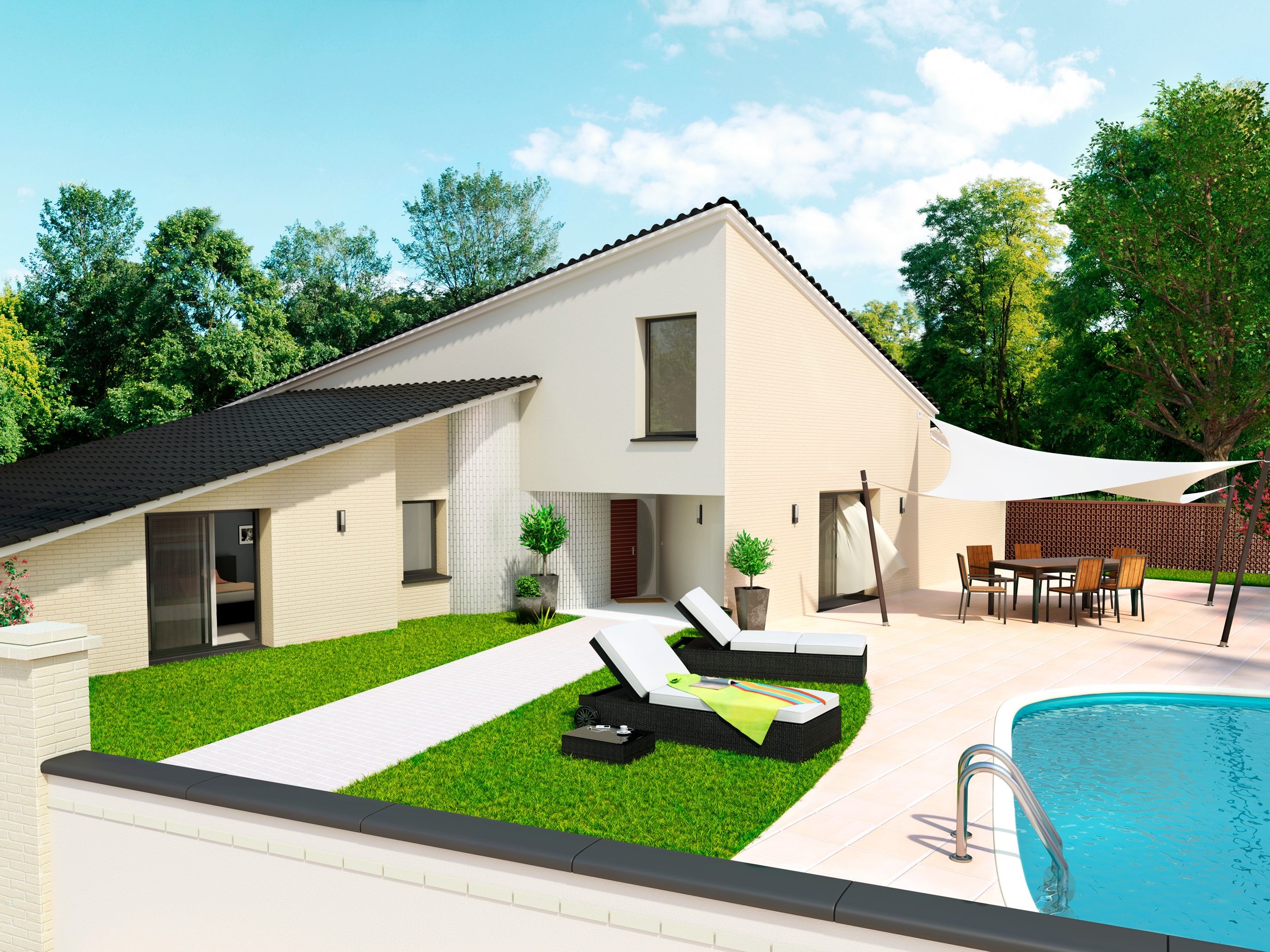 Image ambiance chaperon monolithe gris