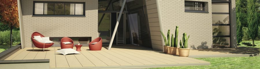 Maison contemporaine en plaquettes et dalles tolosane champagne