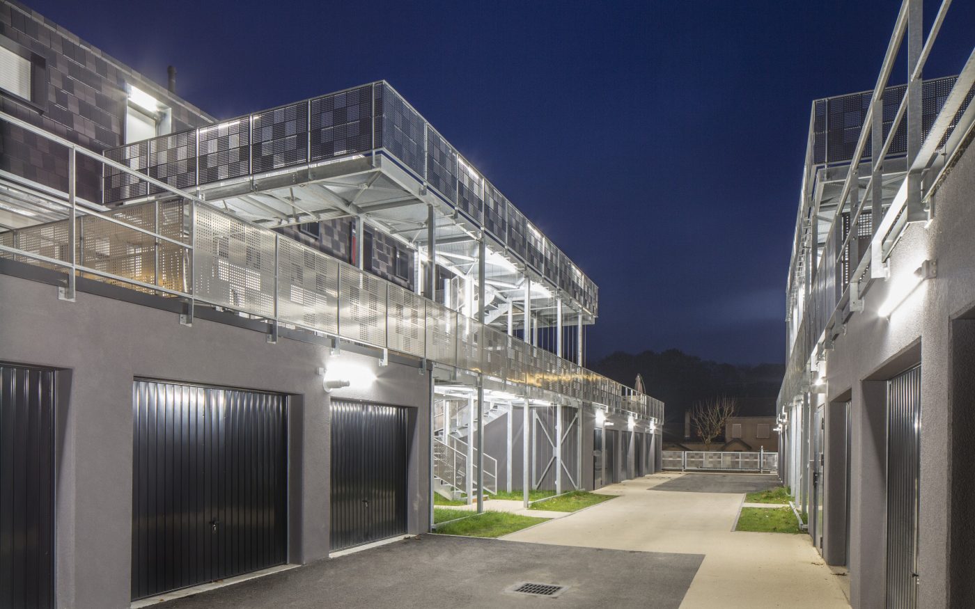 Logement collectif réalisé en brique terre cuite Porotherm