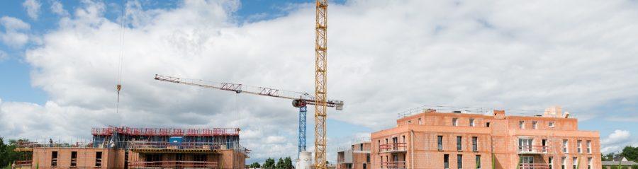 Immeuble en maçonnerie roulée. Résidence la Clef des Champs, Route de Strasbourg 67087 ACHENHEIM. Brique Porotherm CITIbric, Brique à Bancher.