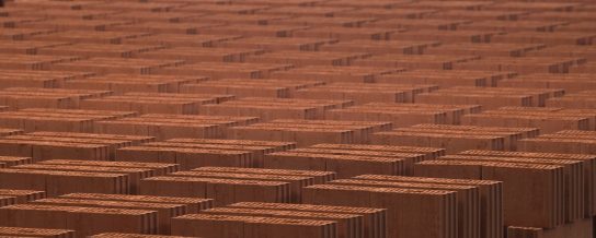 Photography of production of inner wall blocks