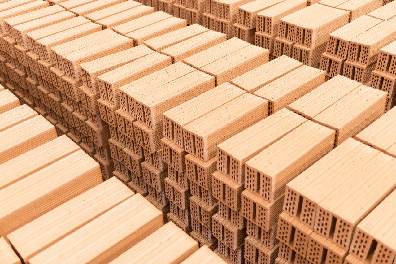 Usine produisant des briques de construction Porotherm sur le site d'Achenheim.