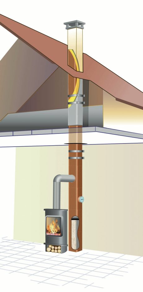 Cheminée à foyer ouvert