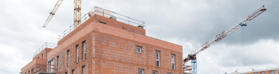 Immeuble en maçonnerie roulée. Résidence la Clef des Champs, Route de Strasbourg  67087 ACHENHEIM. Brique Porotherm CITIbric, Brique à Bancher.