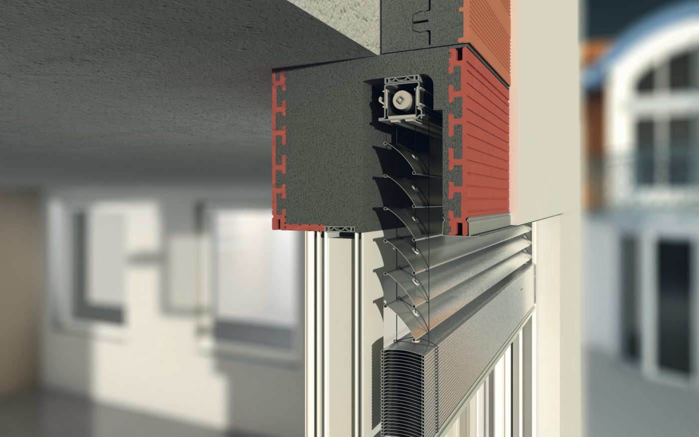 Coffre Brise Soleil Orientable à isolation intégrée pour fenêtres ou baies