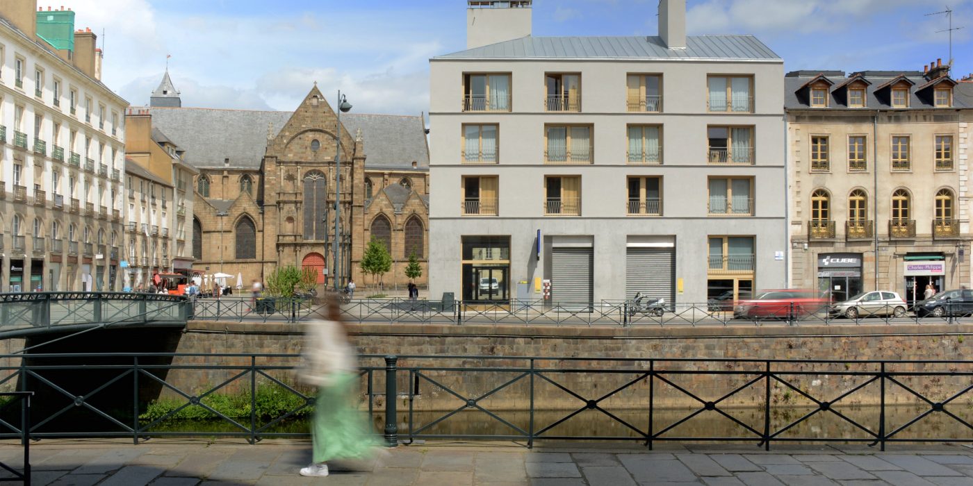 Logement Collectif Le Persan à Rennes : construction en brique auto-isolante Climamur©