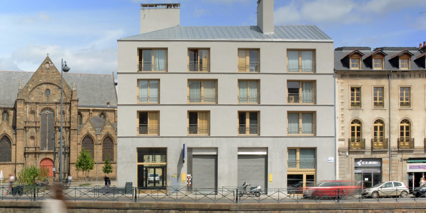 Logement Collectif Le Persan à Rennes : construction en brique auto-isolante Climamur©