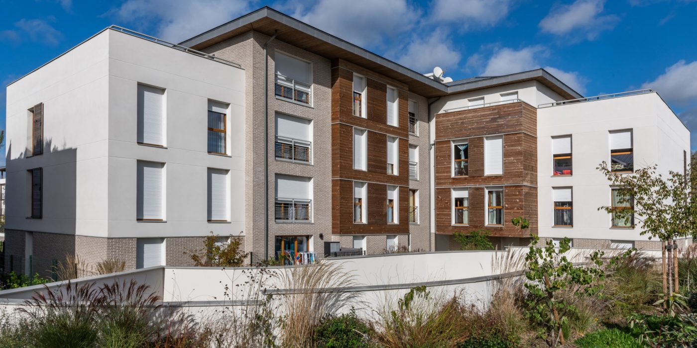 190 Logements Collectifs  L'Isle Adam avec les briques de structure Porotherm CITIbric et les briques de parement Terca Forum prata