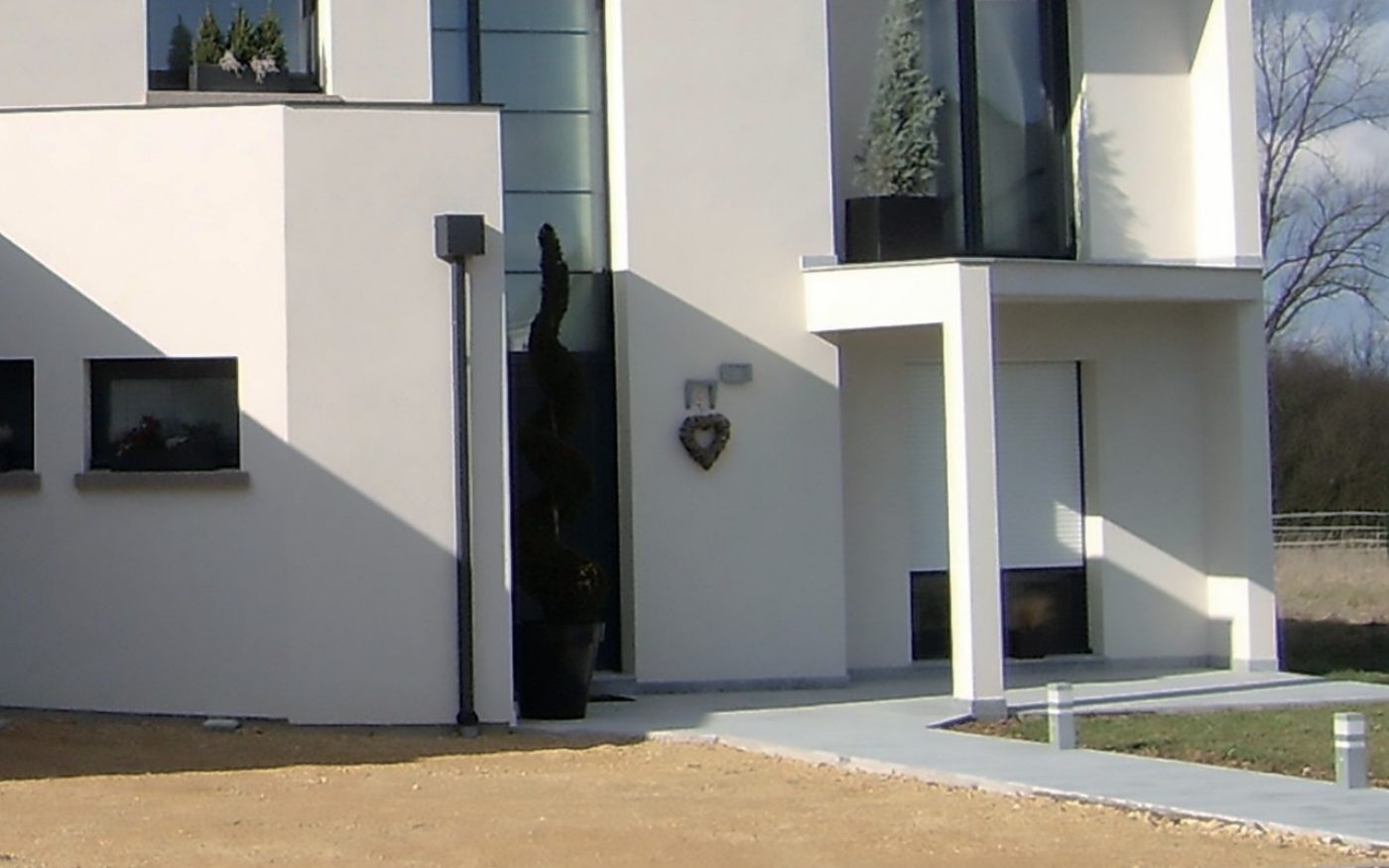 Maisons Arcade à Metz avec le pilier grande hauteur Porotherm