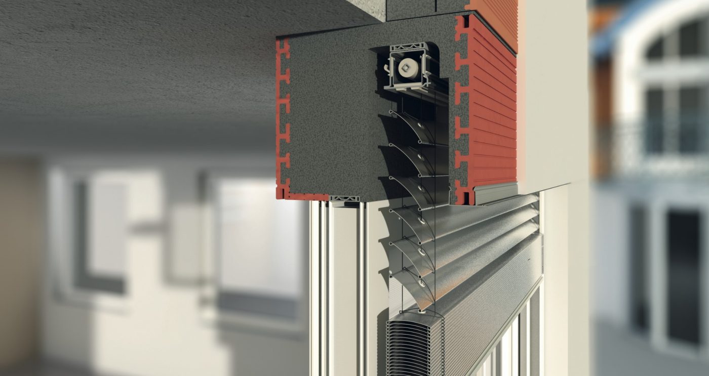 Coffre Brise Soleil Orientable à isolation intégrée pour fenêtres ou baies
