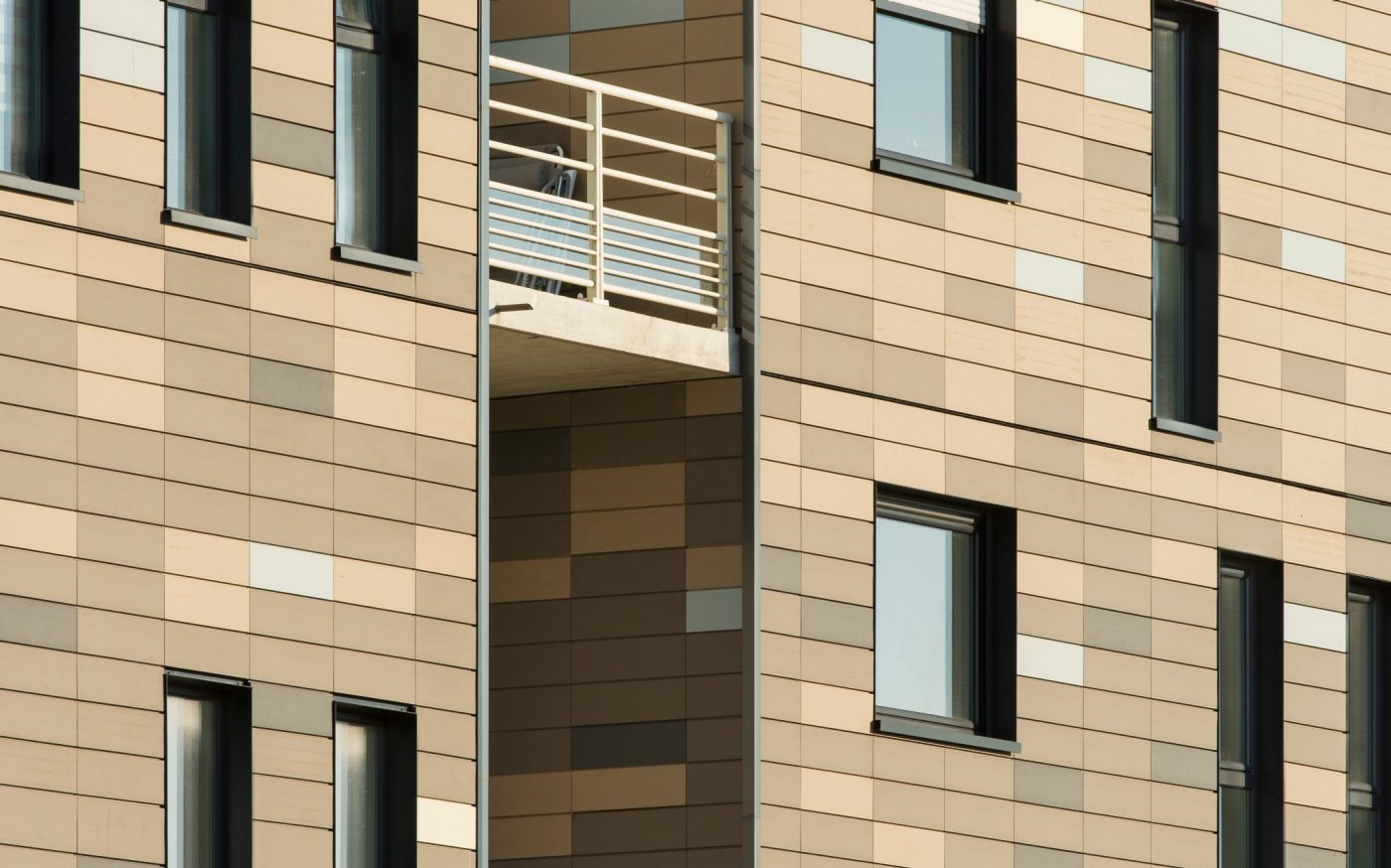 Logements collectifs Neptune Ilot C9 Dunkerque avec le bardage Agelite
