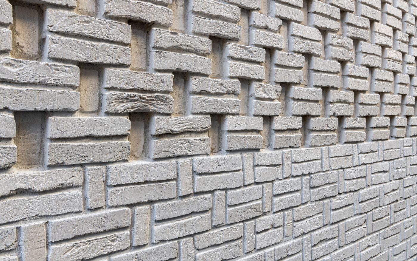 logement Collectif Rue des Trois frères à Paris avec la brique Agora blanc brouillard