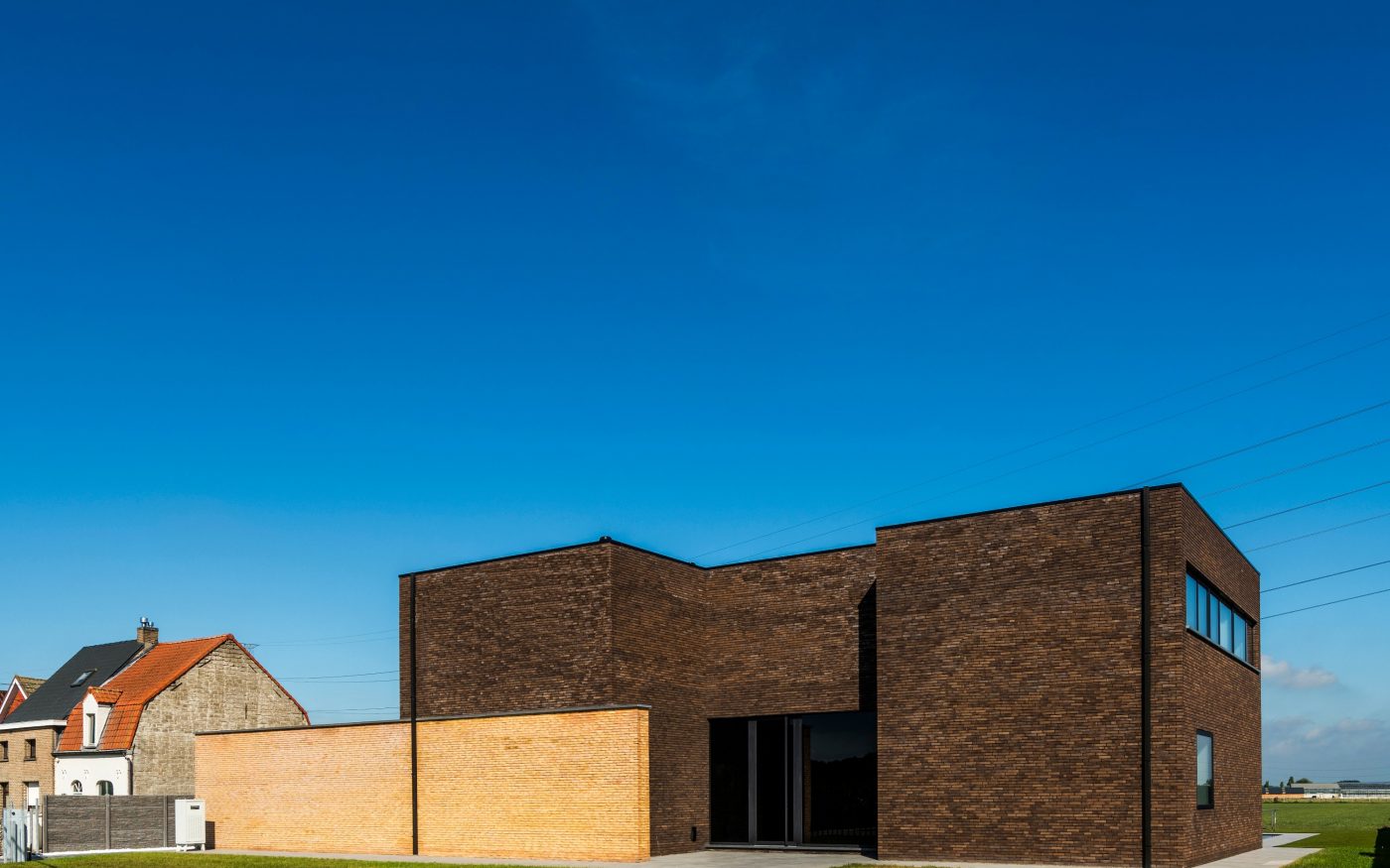 Maison individuelle à Sleidinge en Belgique avec la brique Amfora Castana et Zafferano