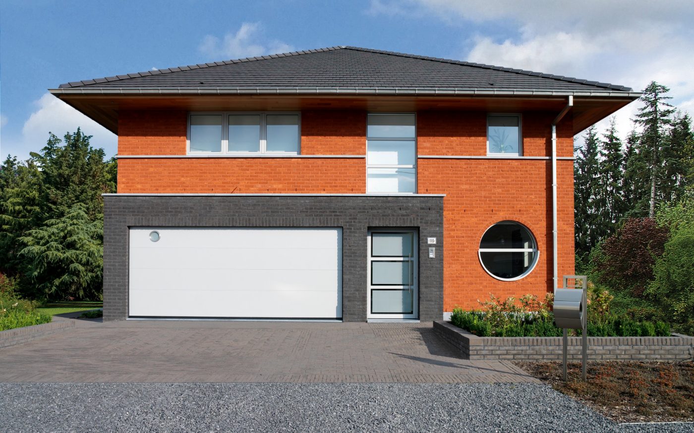 Maison individuelle à Liedekerke avec la brique Basia Rouge espagnol