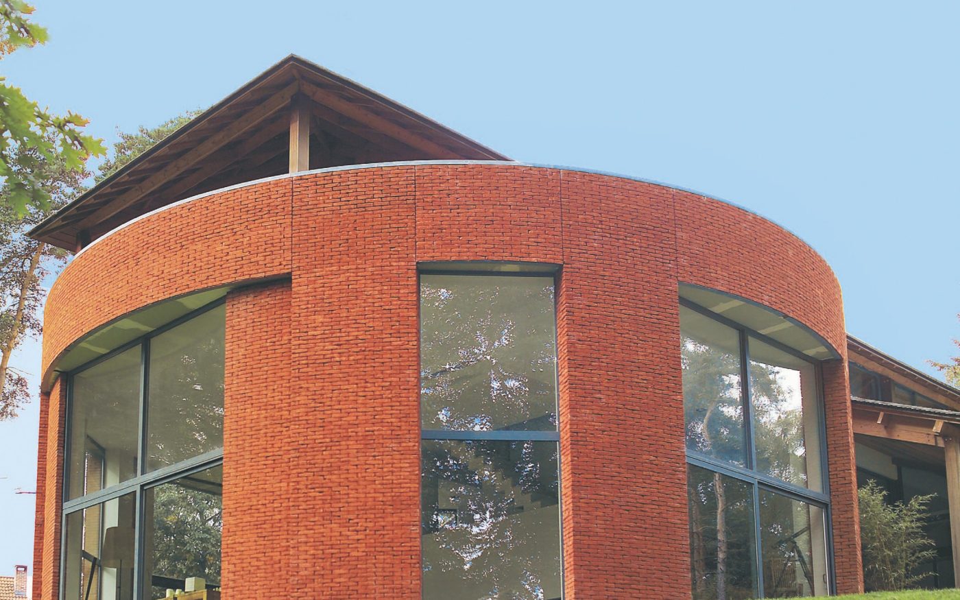 Maison individuelle à Wavre avec la brique Basia Rouge espagnol