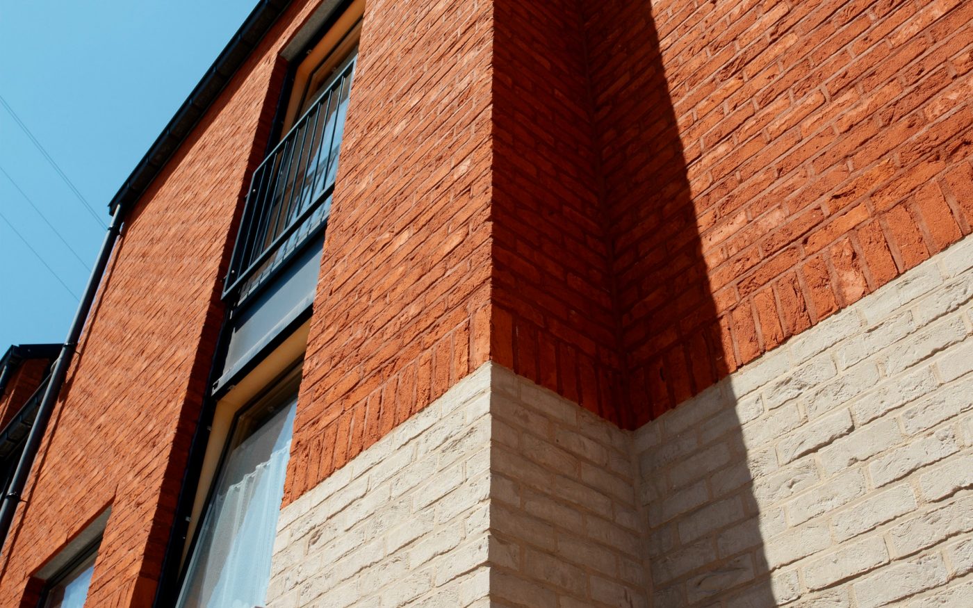 Maisons individuelles mitoyennes à Ougree avec la brique Basia Rouge espagnol
