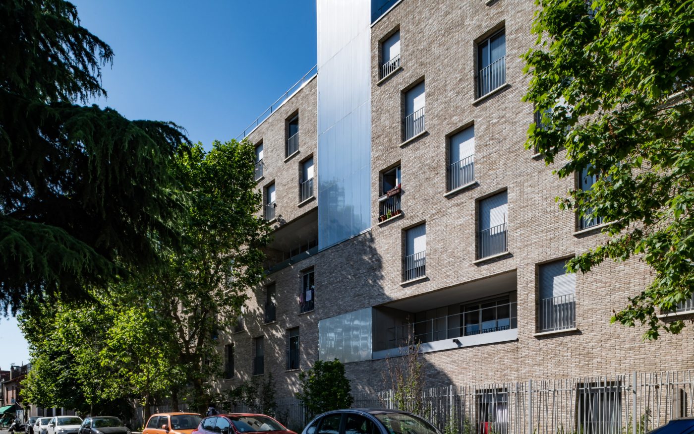 Réalisation de logements collectifs à Colombes avec la brique Moulée Main Marziale