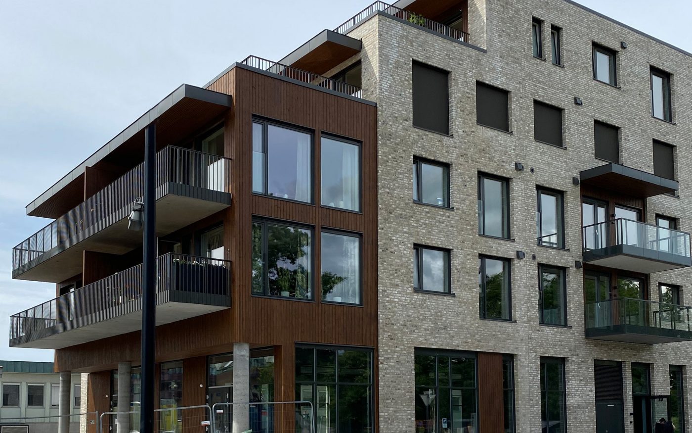 Logements collectifs à Wessel Park en Norvège avec la brique Moulée Main Marziale