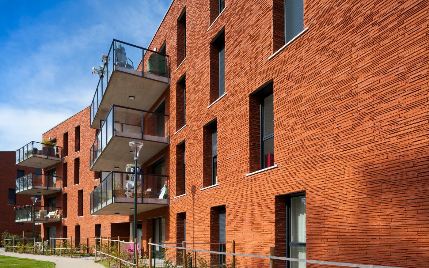 Les jardins de Marguerite à Seclin en brique Cassia rouge Terca