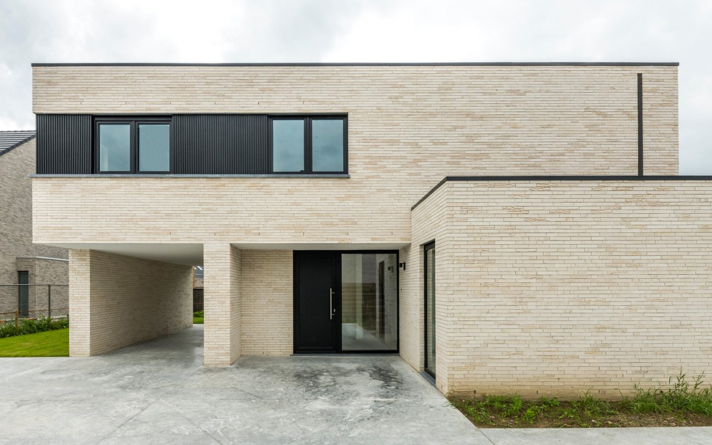 Maison individuelle à Roeselare (Belgique) Architecte : Magnus Ingenieur Architecten bv, Geluwe - la brique Elignia Nordica Snow