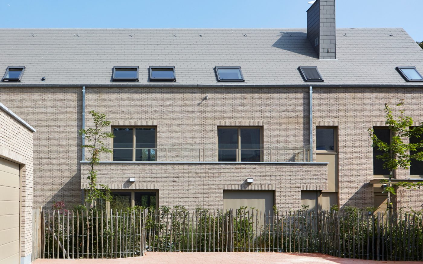 Maison individuelle à Uccle avec la brique Forum prata nuancée