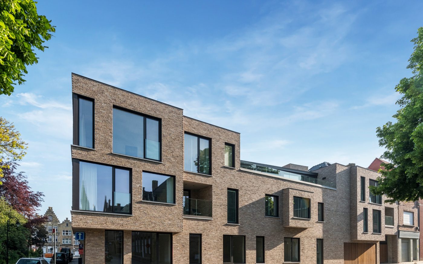 Appartement à Ieper avec la brique Forum Prata nuancée