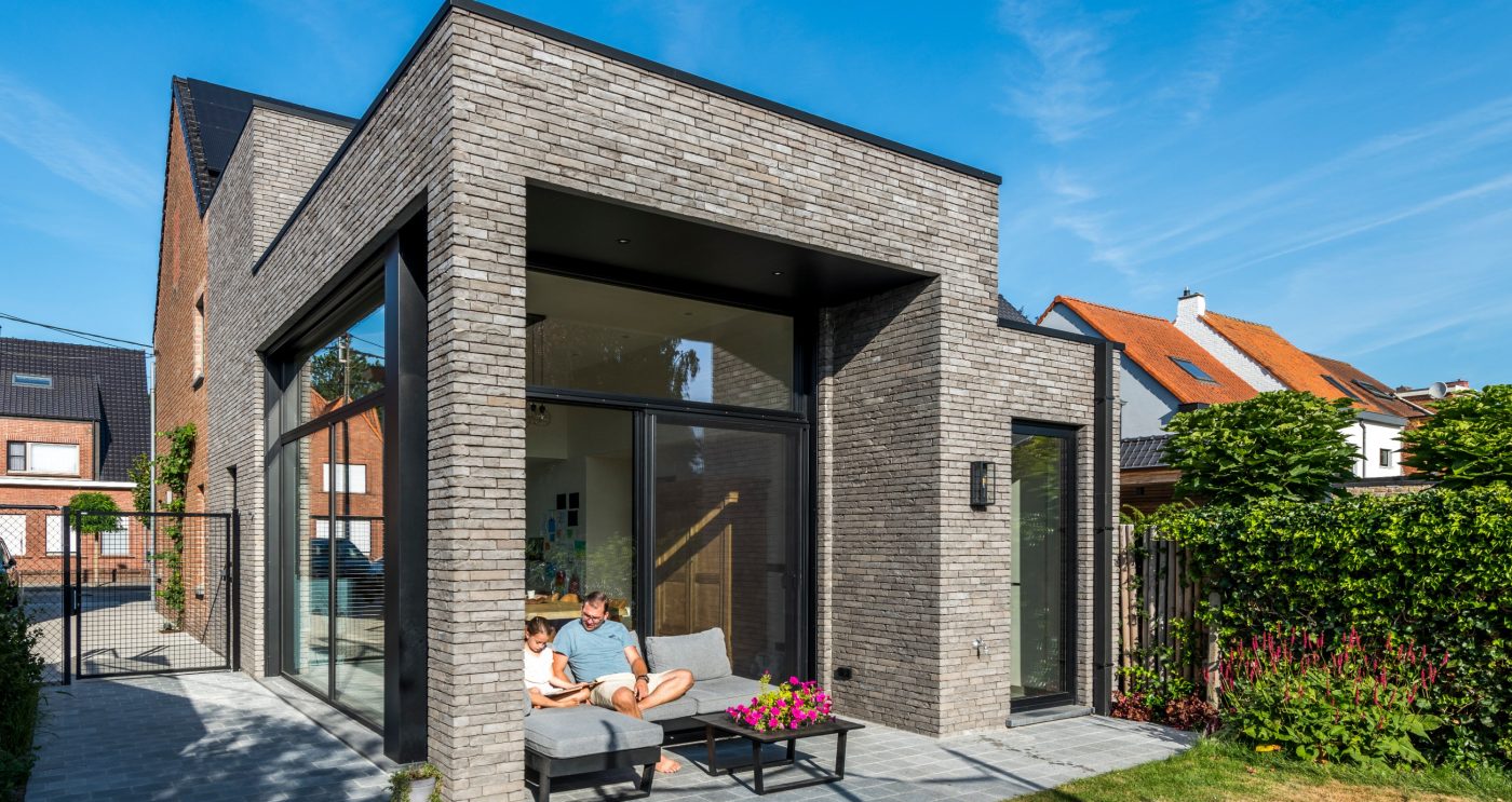 Maison individuelle à Maldegem avec la brique de parement Terca Imperium Iluzo nerus
