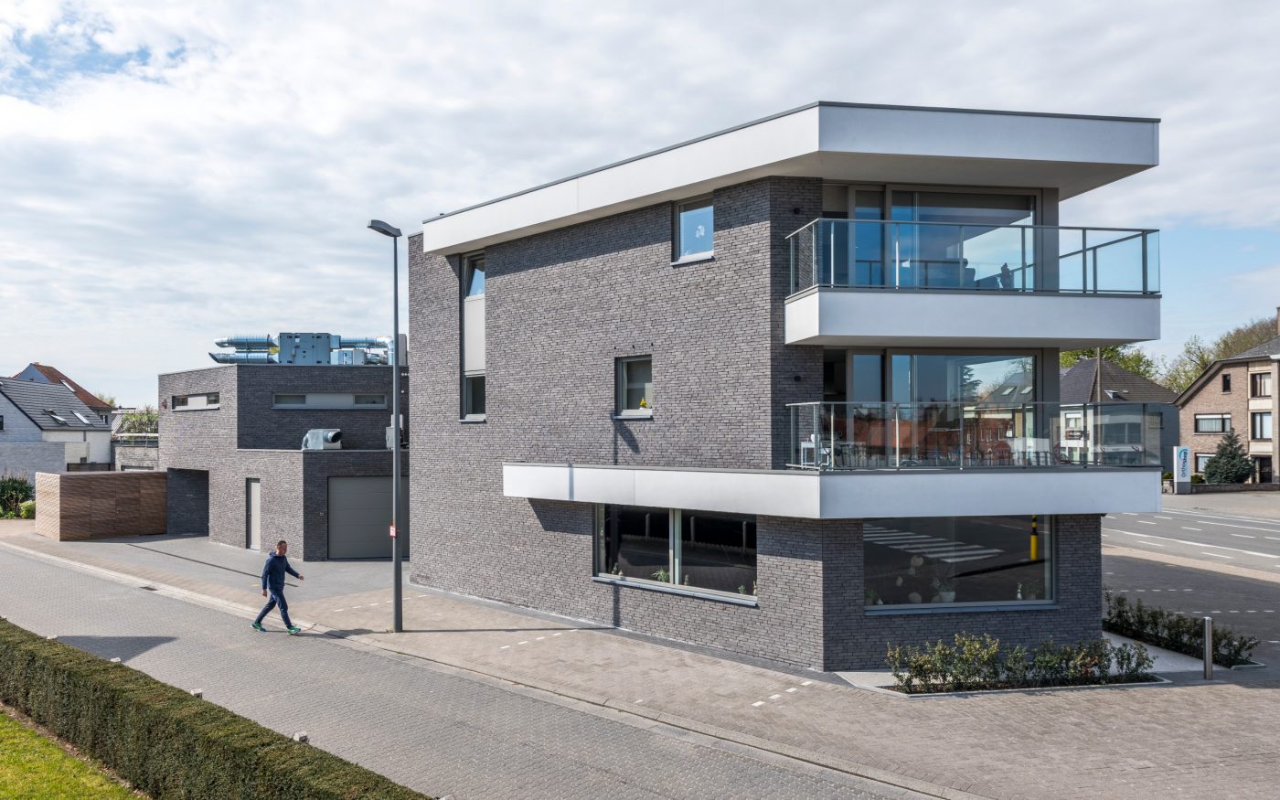 Logement collectif à Olsene avec la brique Imperium Iluzo nerus