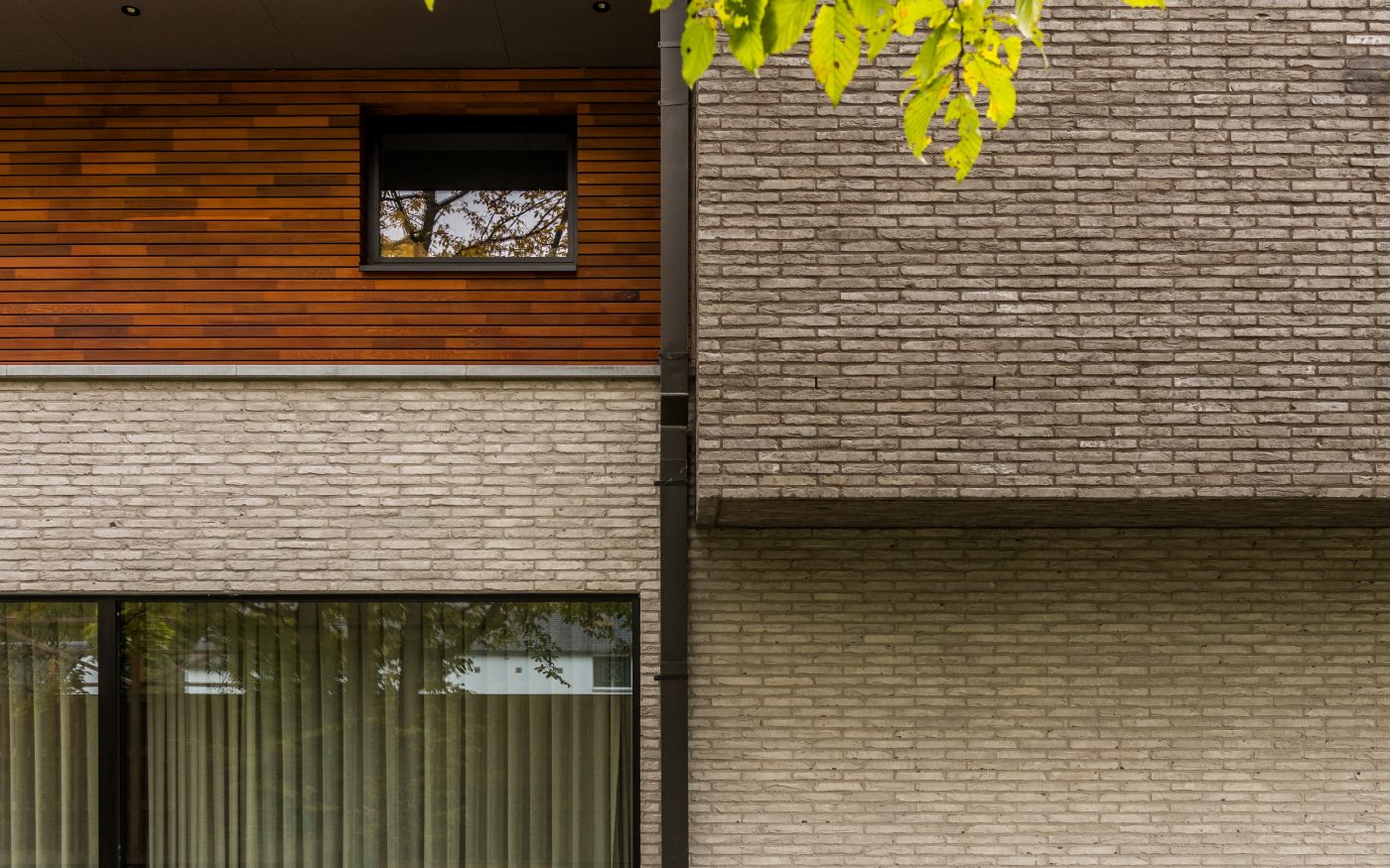 Maison individuelle à Nalinnes avec les briques Imperium flavius et Nerus - Architectes : Atelier d'architecture Philippe Lefèvre, Somzée