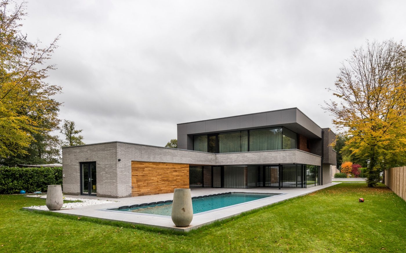 Maison individuelle à Nalinnes avec les briques Imperium flavius et Nerus - Architectes : Atelier d'architecture Philippe Lefèvre, Somzée