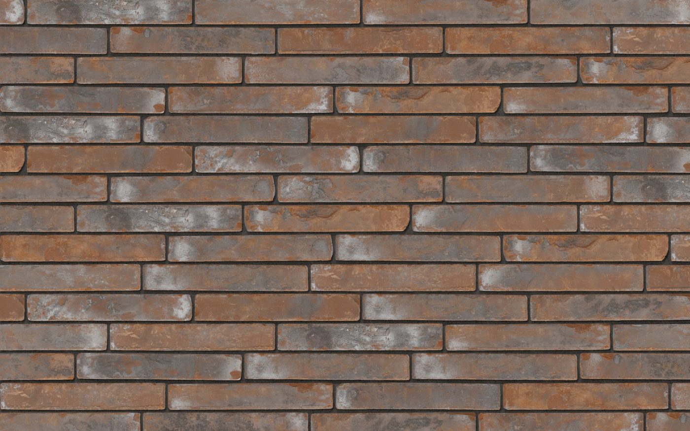 photo d'un façade avec les briques Métropolis Brun urbis