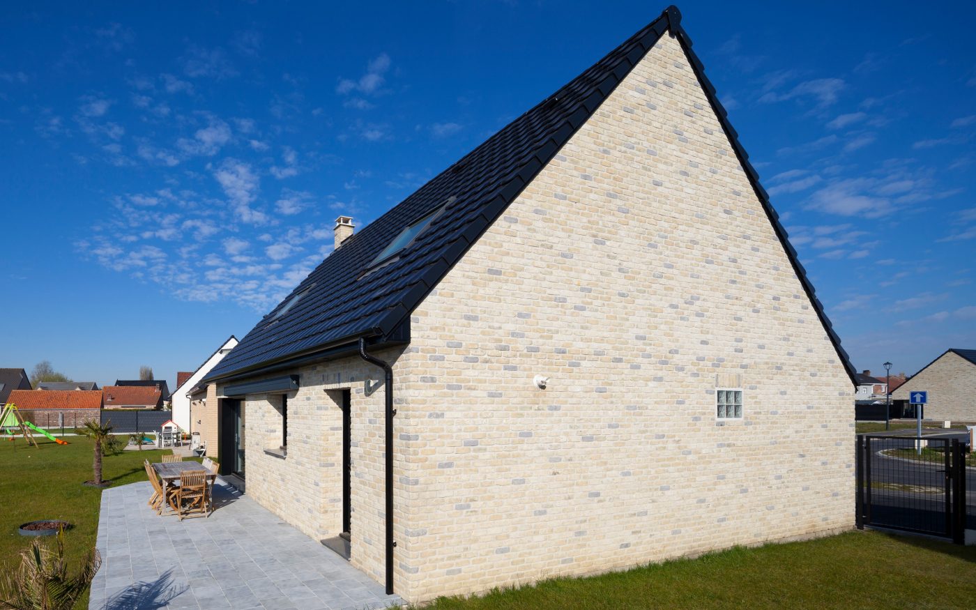 Maison individuelle à Rexpoede avec la brique Rétro Lautrec