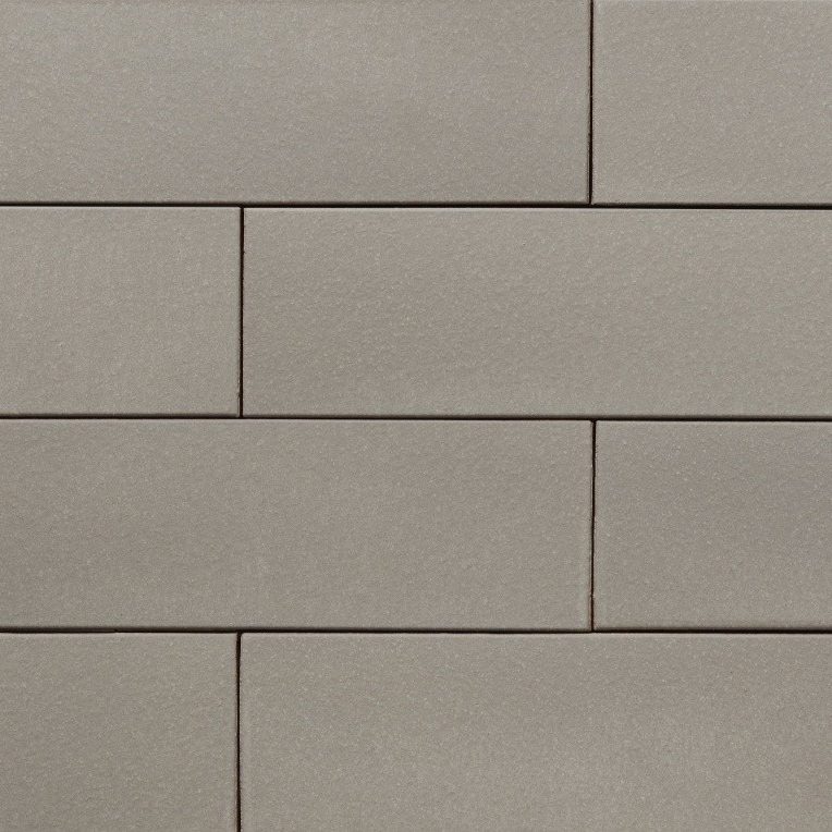 Gris comme ici la collection en brique lisse Armis Gris désert