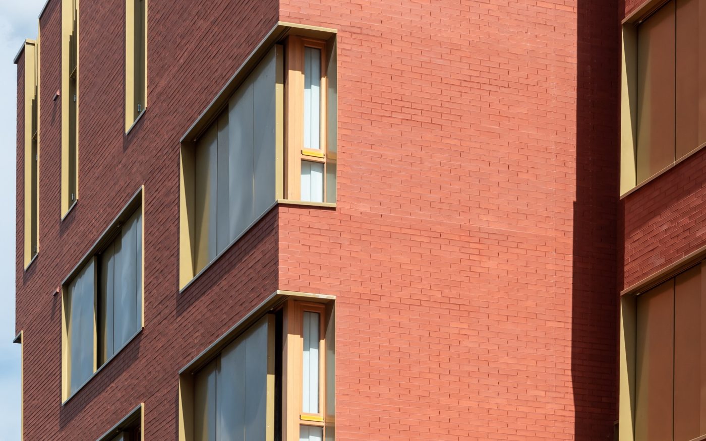 Logement collectif à Epinay avec la collection Terre Teinte Rouge