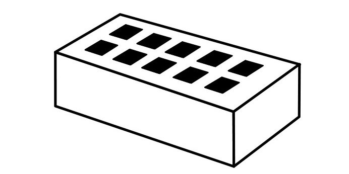 Visuel - Brique perforee - extrait du Guide des Collections Tarif 2023 Terca 