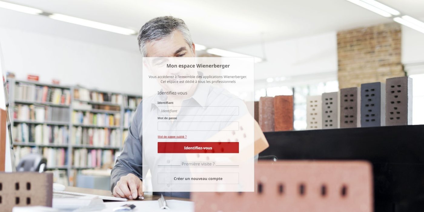 Accéder à mon espace Wienerberger en tant que professionnel