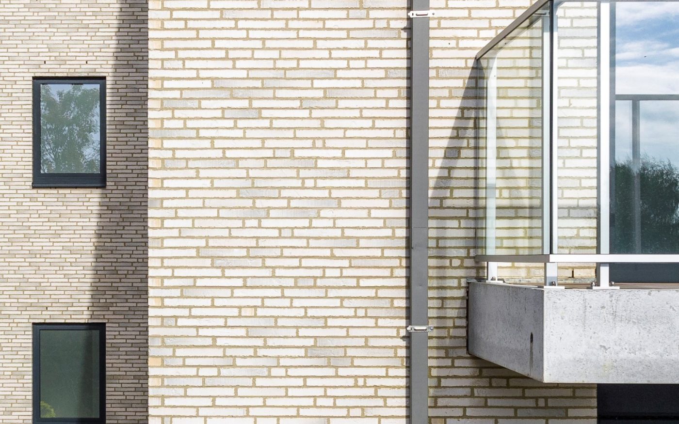 Logements collectifs en parement Metropolis gris sonic à Poperinge en Belgique