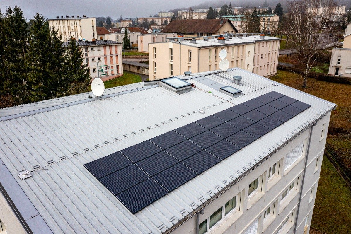 Logement collectif Bac Acier à Saint Dié des Vosges réalisé avec un système bac acier Terreal