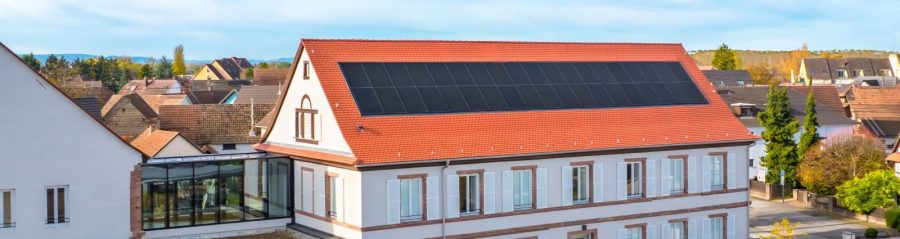 Opération "coeur de village" à La Wantzenau réalisé avec le kit photovoltaic Premium Nord