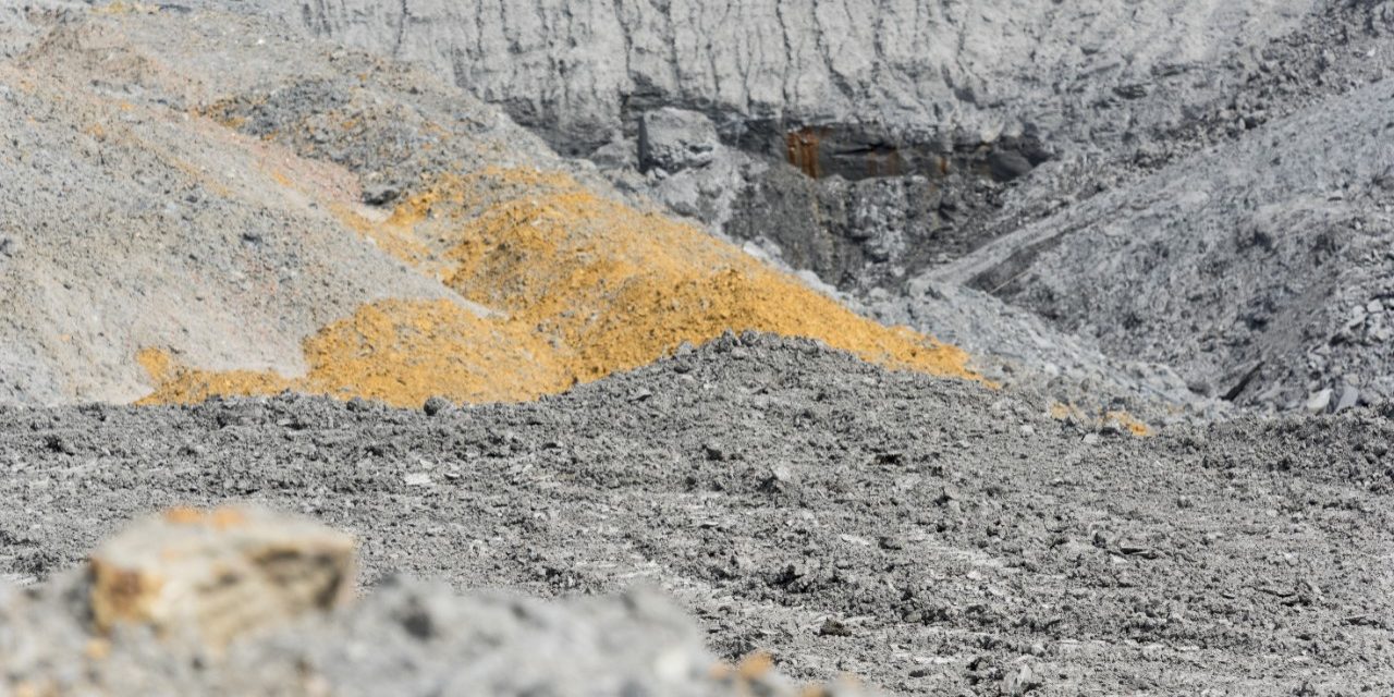 Clay pit at production facility Lantenne