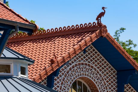 Restaurant Le Pavillon Bleu à Amiens avec la tuile Vieille Panne 451 Rouge