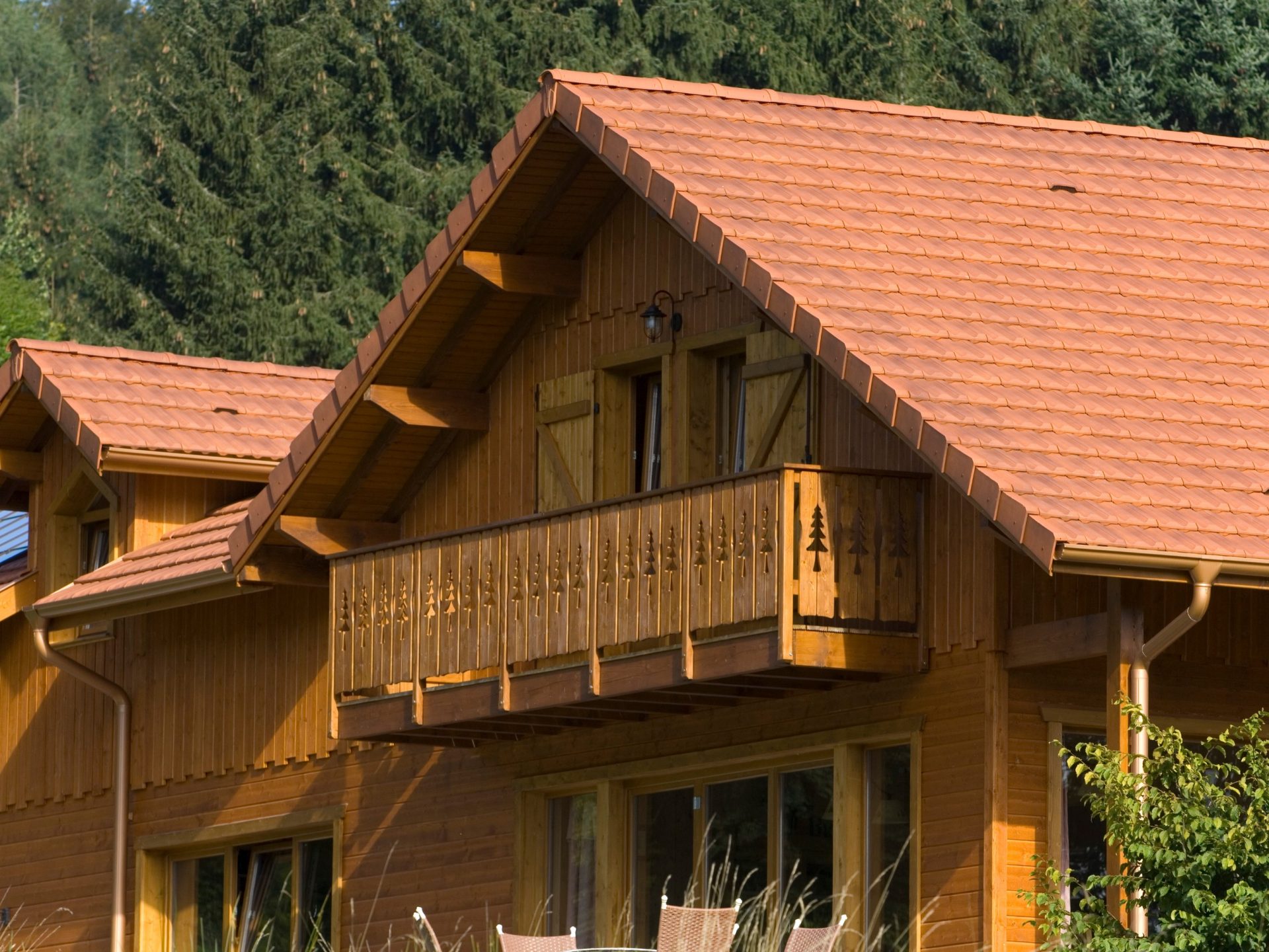 Chalet de Cathy avec les tuiles Koramic Optima nuagé