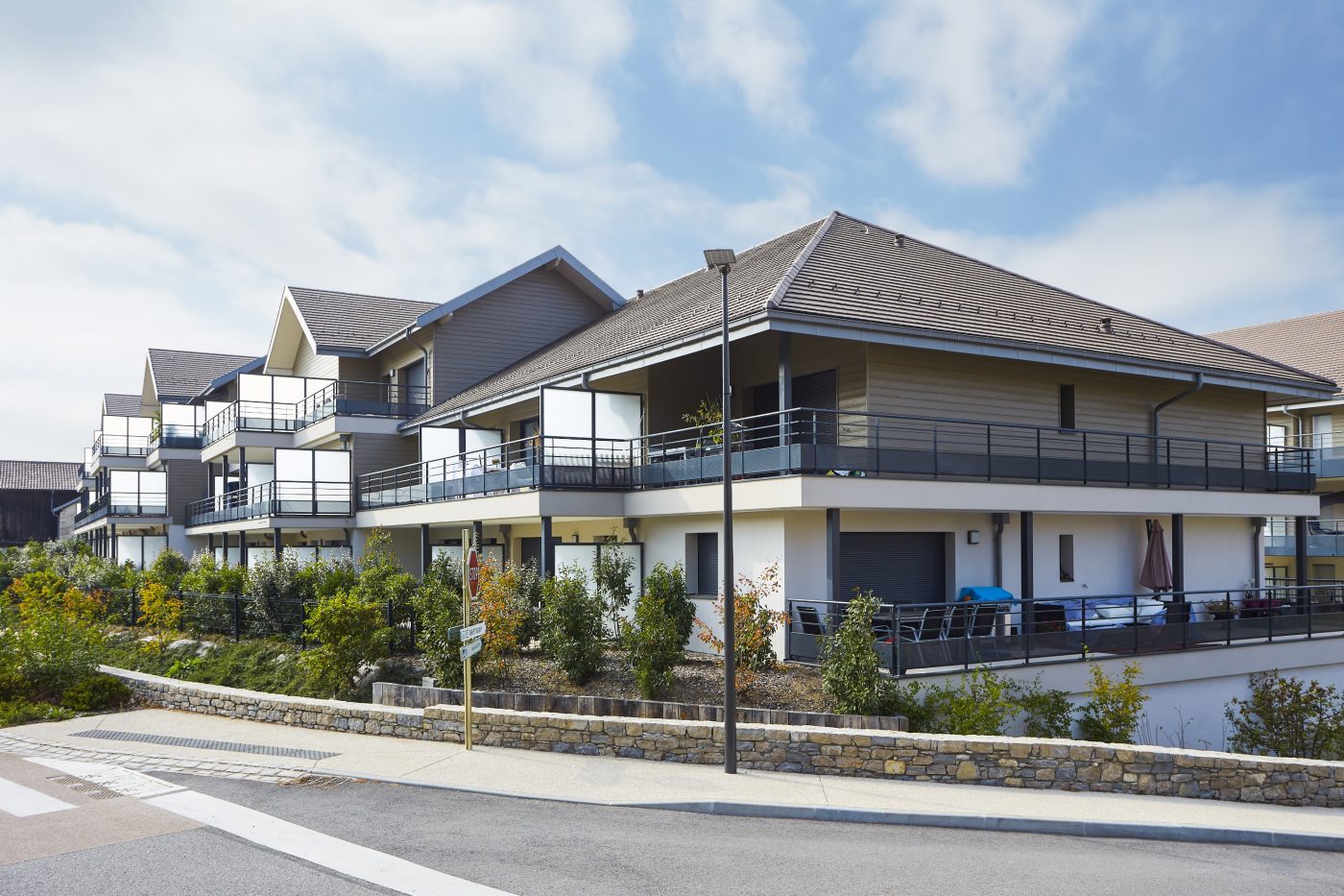 Logements collectifs La Propriété Prévessin Moens - Vauban 2 écaille brun