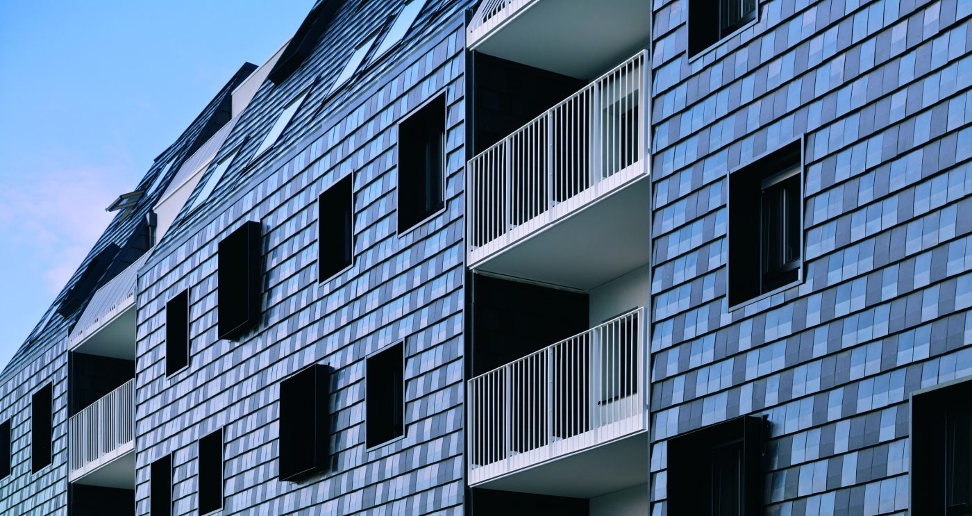 Logements collectifs - Datura Ardoisé, Gris Noir Emaillé Mat.