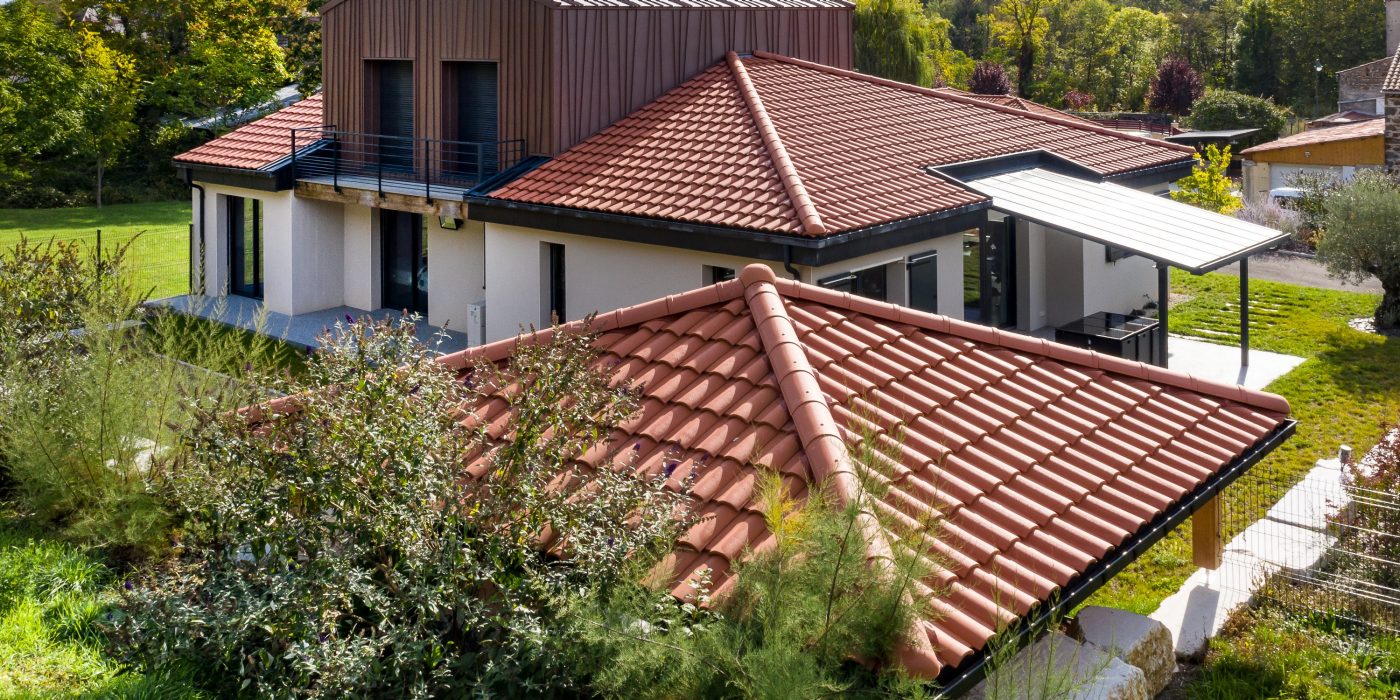Maison individuelle Montaigut-le-Blanc tuile Kanal 10 rouge