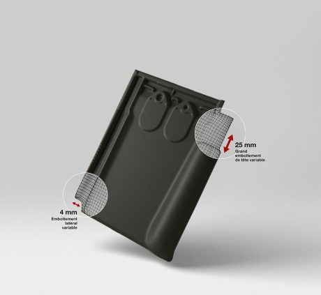 Tuile Tempête 18 Noir mat