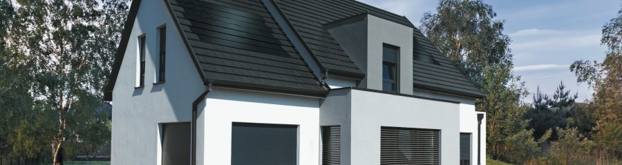 Maison individuelle avec les tuiles Photovoltaïques Wewolt Koramic