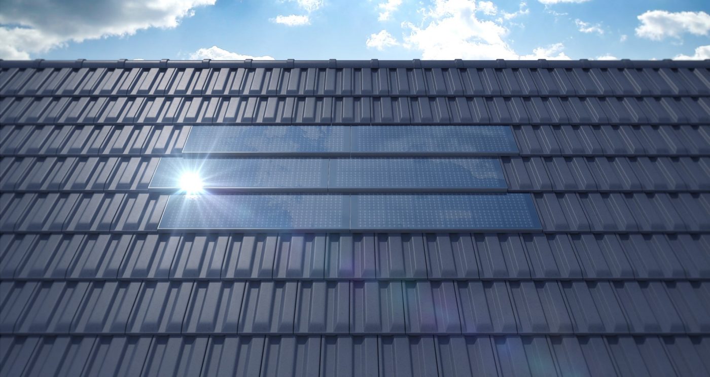 Toiture Koramic Méga S avec le kit solaire photovoltaïque Wewolt