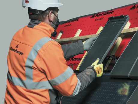 8-Pose des tuiles autour du champ photovoltaïque